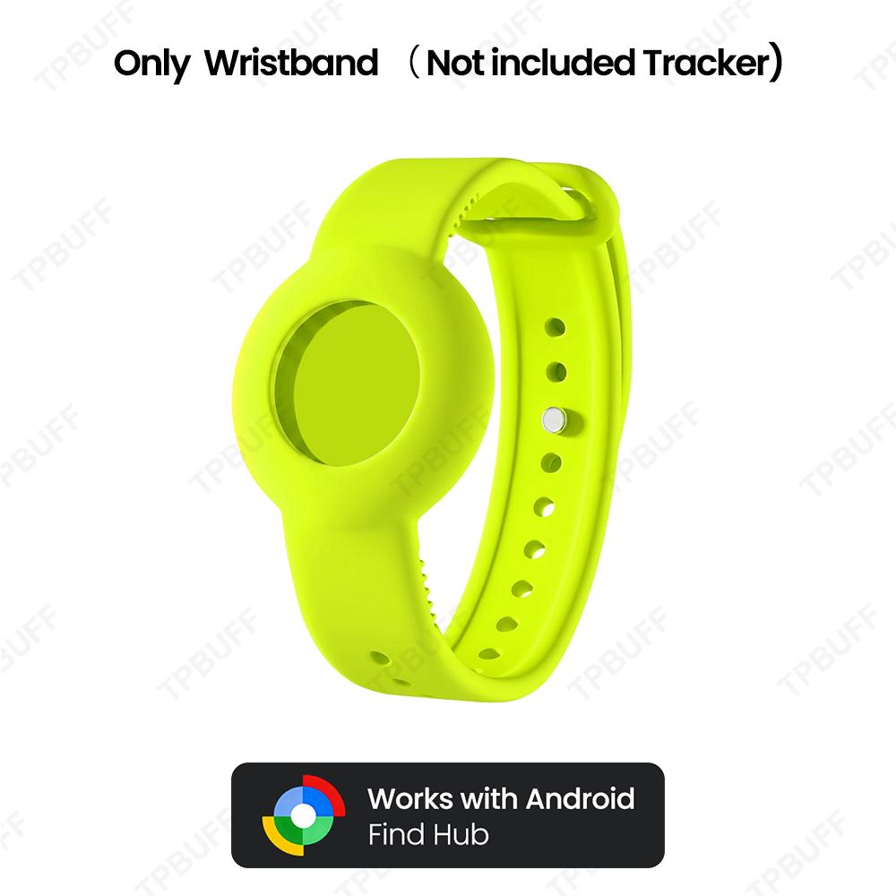 Android Smart Tracker Bracelet for Kids Soft Silicone Waterproof Wristband GPS Tracker Watch Band For Google Find Hub Anti-lost