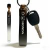 For Honda PU Leather Motorcycle Keychain Universal Motorbike Key Ring Holder For Riders Men Gift KC3