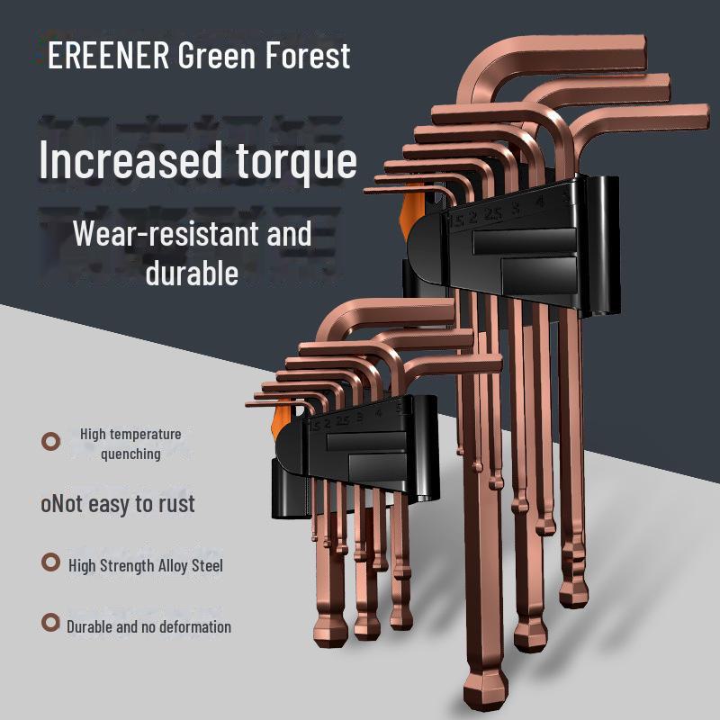 Green Forest Universal 6-Sided Hex Wrench and Screwdriver Set