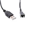 Black Usb 2.0A Male To 4-pin Connector Adapter Cable For 5v Computer Pc Fan