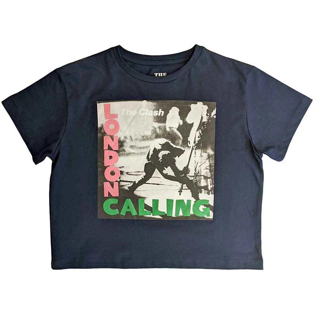 The Clash Ladies Crop Top: London Calling (XX-Large) 4XL