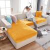 Thick Soft Velvet Plush L Shape Sofa Cover Elastic Corner Armchair Cushion Covers Living Room Couch Protector