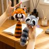 Cute Squirrel Plush Keychain Healing Stress Relief Bag Charm Birthday Gift for Girls