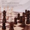 Magnetic Solid Wood Chess Set with Foldable Board - Double Queen Edition, Large Size, Adult & Educational Toy for Kids.