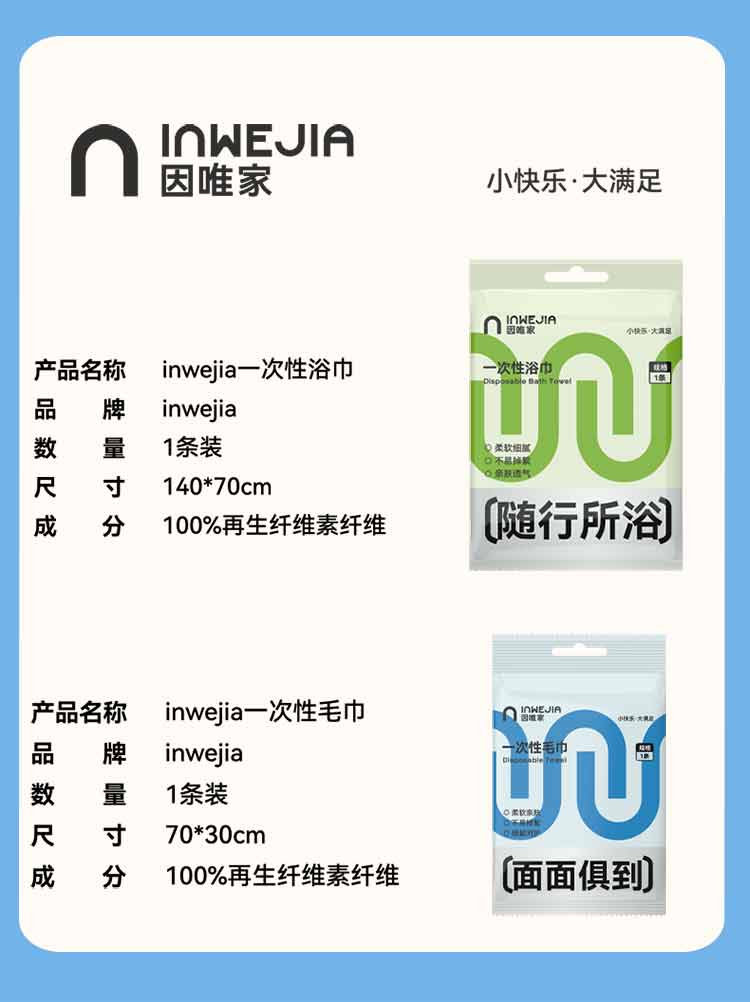 InWEJIA Disposable Bath Towel/Towel
