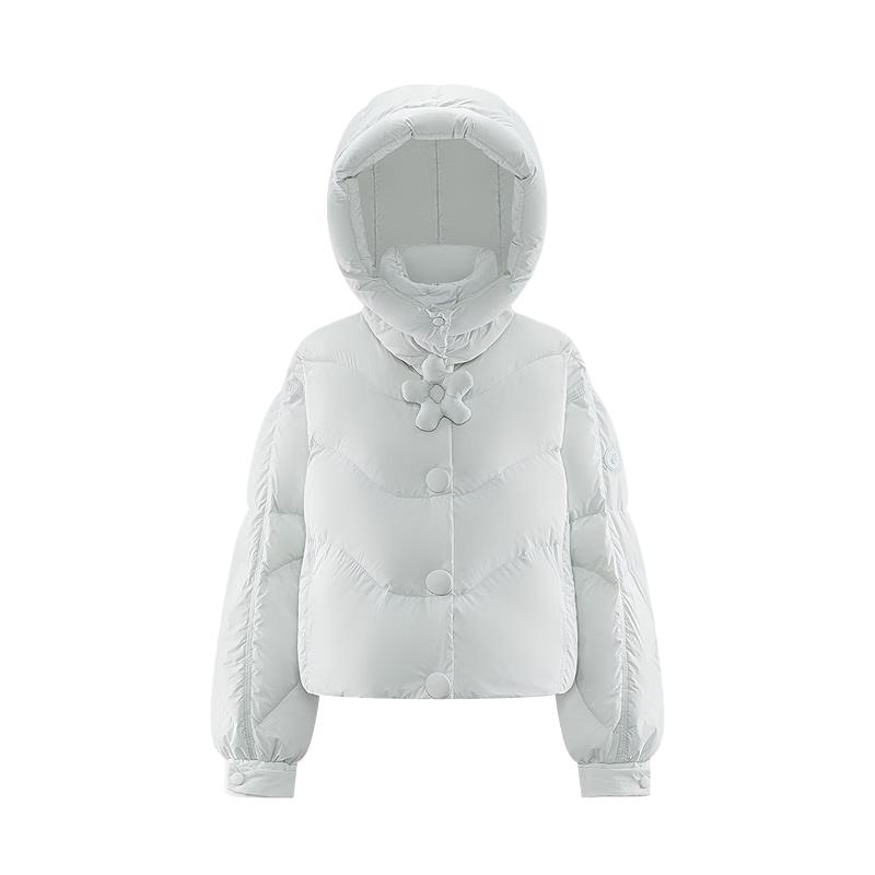 Allely Sweet Detachable Hooded Short Down Jacket