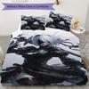 NieR Automata Pattern Bedding Uilt Set Uilt Cover Pillowcase Home Decoration Birthday Gift (1 * Duvet Cover + 2 * Pillowcase Without Core)