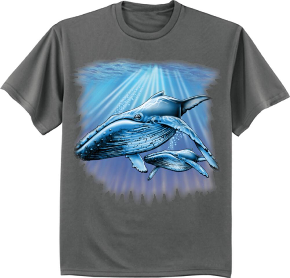 Humpback Whale T-shirt Mens Graphic Tee Ocean Marine Life S
