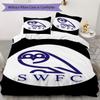 Sheffield Wednesday  Pattern Bedding Uilt Set Uilt Cover Pillowcase Home Decoration Birthday Gift (1 * Duvet Cover + 2 * Pillowcase  Without Core)