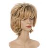 Ladies Wigs Wigs Short Wavy For Women Blonde Wig Heat Resistant Fiber Synthetic Hair Wig With Bangs Girls Daily Use Cosplay