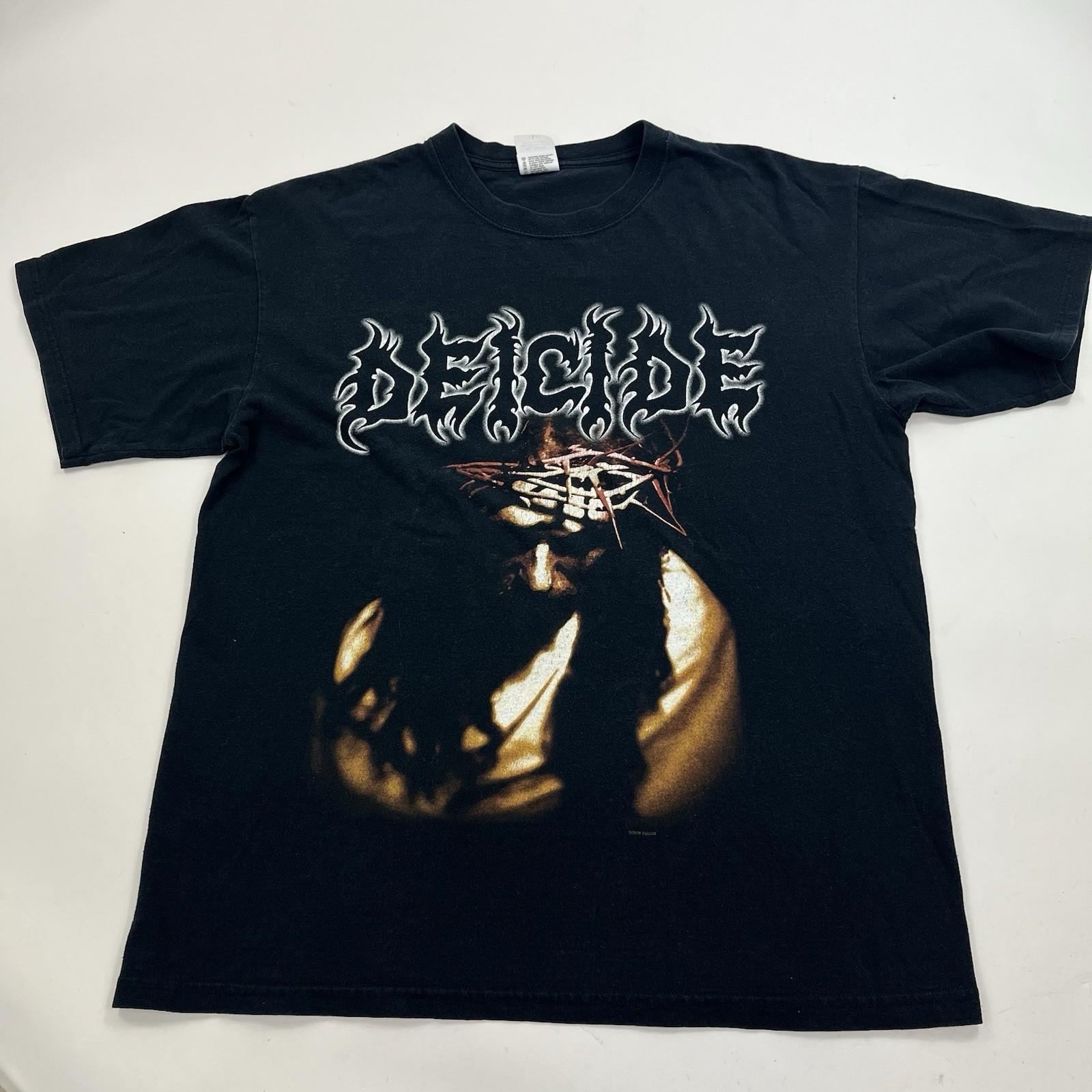 Vintage Deicide Scars of the Crucifix Death Metal 2006 Band T Shirt Size Large M