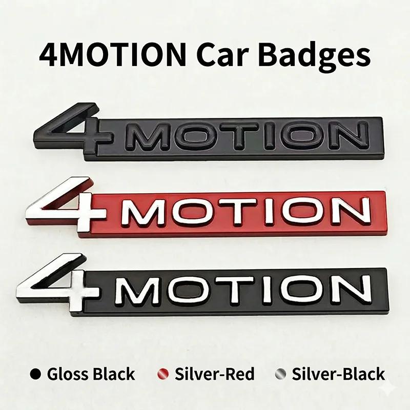 3D Metal 4MOTION Car Rear Trunk Emblem Badge Sticker For VW Volkswagen Golf Passat Tiguan Touareg Auto Styling Accessories LL6