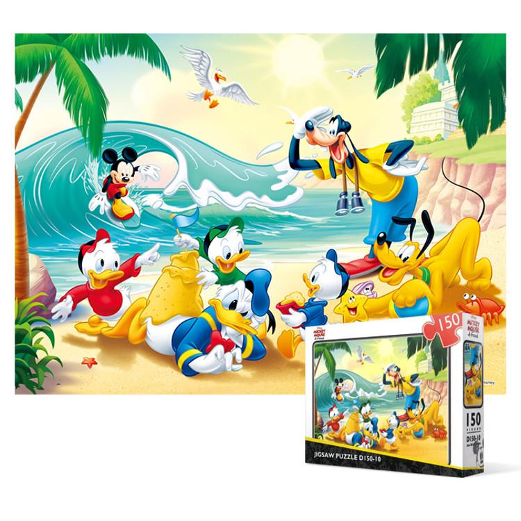 Donald Duck - Beach Jigsaw Puzzle Disney Animation 150 Pieces, Popular Korean Puzzle
