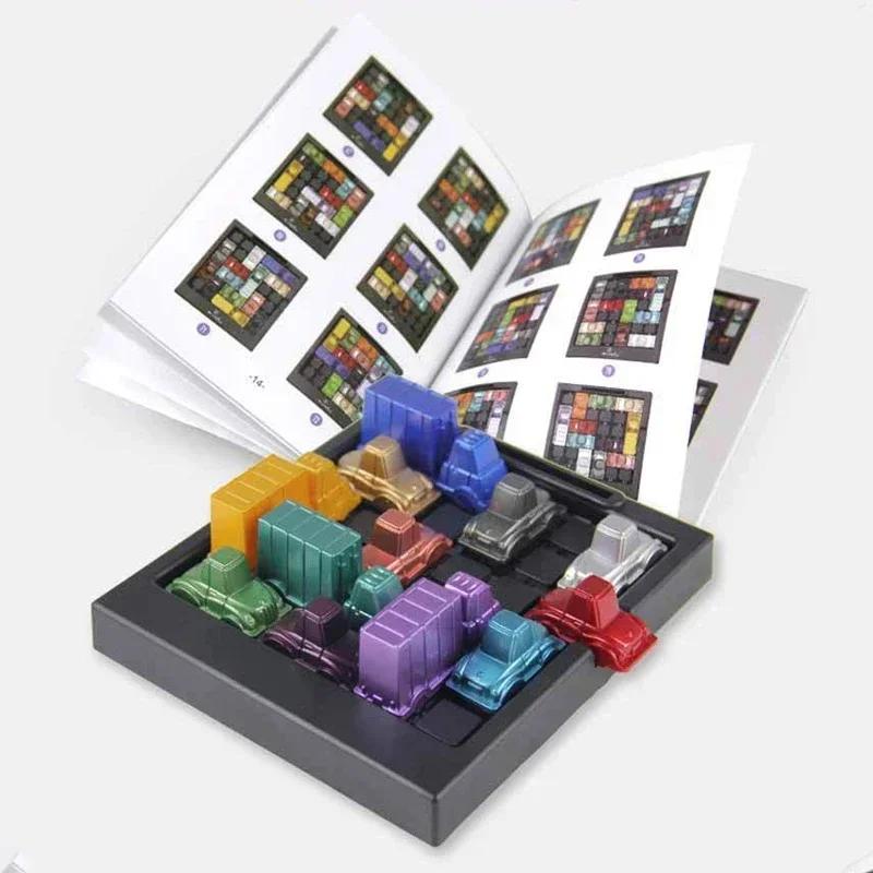 Puzzle Traffic Rush Hour Game, Racing Rush Hour Car Huarong Road Logical Reasoning Desktop Game, Children's Puzzle Toys, Childre