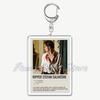 The Vampire Diaries TV Keychain for Accessories Bag Rectangle Pendant Key Chain Ring Damon Elena Stefan Keychains Jewelry Gift