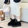 Snow boots women's winter new lazy mini short boots casual thick-soled thickened cotton shoes women