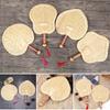 Handmade Straw Fan With Tassels Vintage Asian Style Hand Fan Gifts For Summer Weddings Parties Natural Material