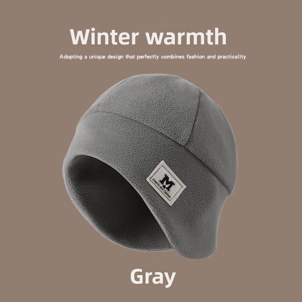 Polar Fleece Running Cycling Cap Warm Running Beanie Winter Beanie Hat  for Men Women