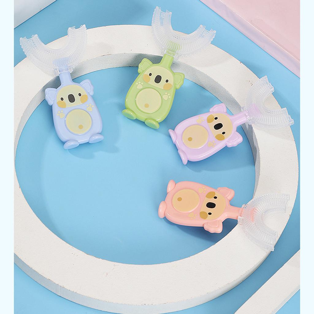 Manual Children's U-shaped Toothbrush Silicone Toothbrush Baby Mouth Oral Cleaning Manual Training