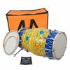 Indian Musical Instrument Printed Handmade Folk Nut & Bolt Dholak With Bag