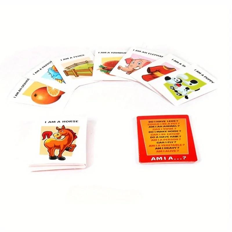 Gioco da Tavolo Indovina l'Immagine per Bambini Chi è Giochi Interattivi Genitore-Figlio Festa in Famiglia Giocando
