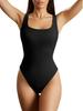 Women's Solid Color U-Neck Sleeveless Tank Top Bodysuit