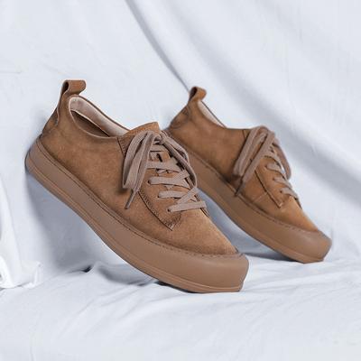 Fashion Minimalist Footwear for Men Wide Toe Casual Leather Fashion Sneakers Lightweight Walking Shoes Suede Leather Dress Shoe Trainers