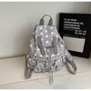 New casual large-capacity polka dot travel backpack versatile foreign style pleated lace backpack student school bag