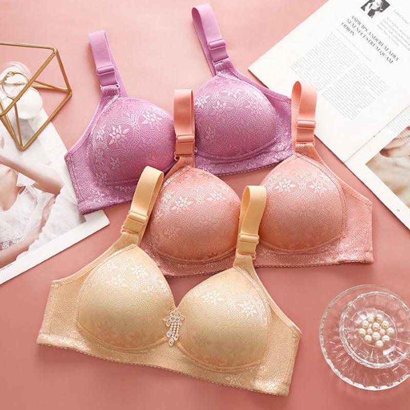 Comfortable Retraction Pair Breast Gathering Women's Underwear Upper Support Adjustable Type Anti-sagging Bra