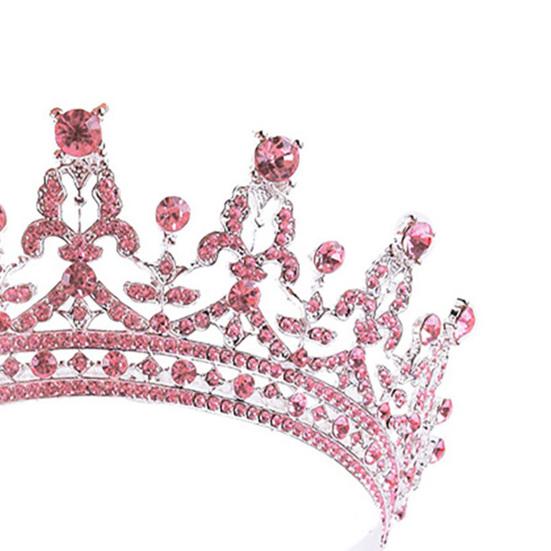 1 Set Crown Headgear Vivid Color Stunning Visual Effect Plastic Crown Headgear Decoration with Birthday Sash Set Birthday Gift