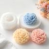Matriță de silicon cu flori stratificate, instrument de turnare flexibil, floare de bujor, instrument de fabricat lumânări pentru lumânări, rășină, proiecte de artizanat din gips