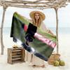 Golden Moment Soccer Beach Towel Soft Durable Quick-Dry Comfortable Lightweight Perfect for Traveling Yoga Camping and Swimming