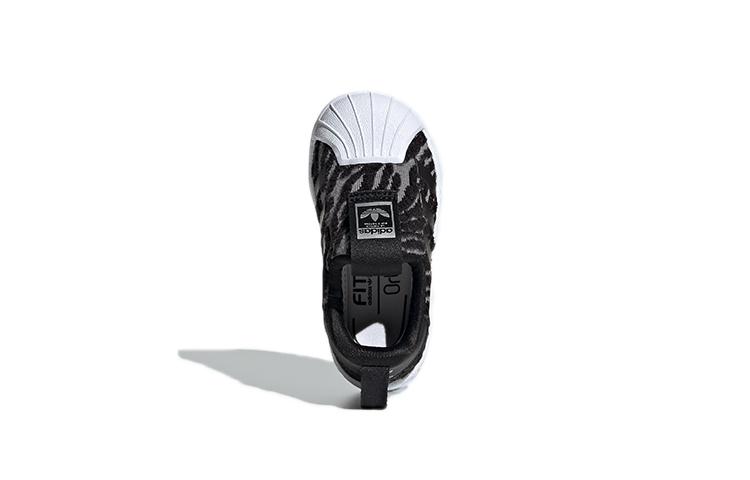Adidas Originals 360 I Slip Resistant Low top Skateboard Shoes Black Gray Infant And Toddler EE6277