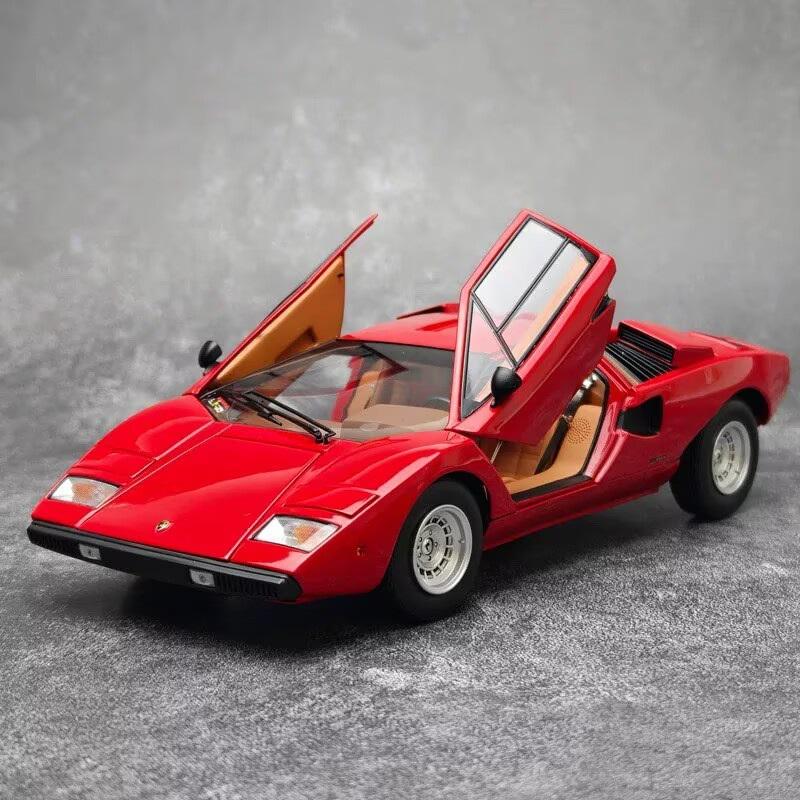 1/32 Lamborghini Countach LP5000s Legierung Sportwagen Modell Diecast Metall Rennwagen Fahrzeuge Modell Sound und Licht Simulation Kinderspielzeug Geschenk