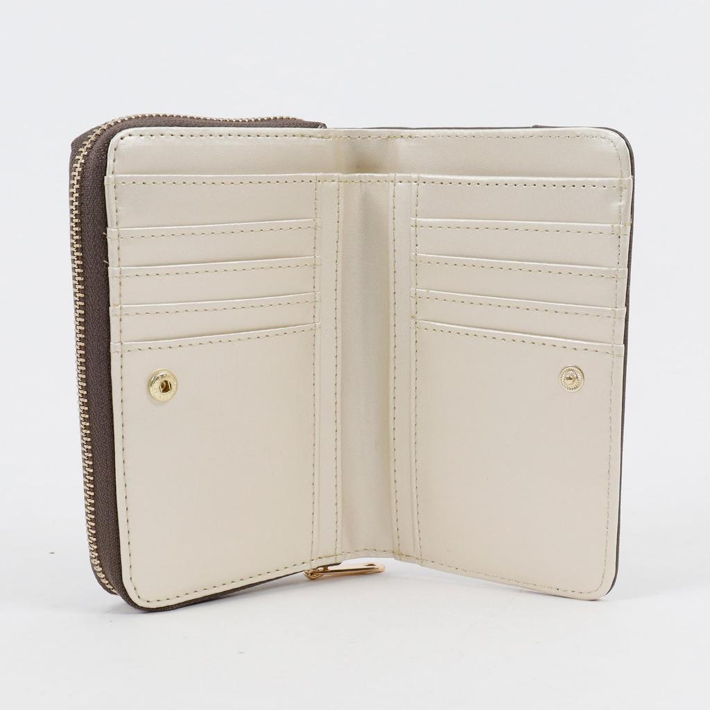 Parsons Club Women's Bifold Wallet, Large Capacity, Round Zipper, with Card Case, Lucky, Financial Luck, Octagonal Brooch, Feng Shui, Lucky Wallet,