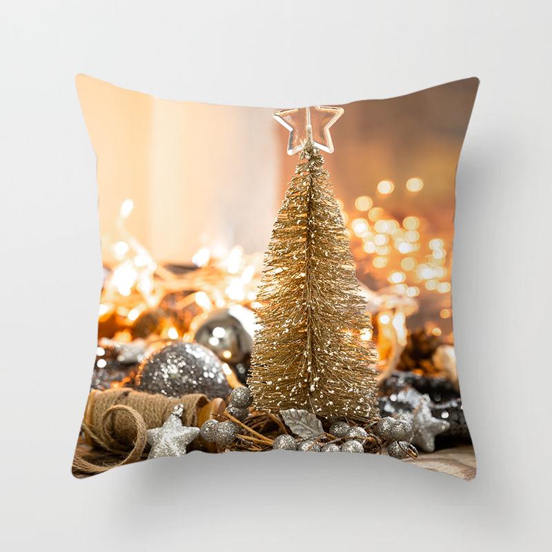 Weihnachts-Kissenbezüge für Zuhause, weihnachtlich bedruckte Bett-Heimdekorations-Kissenbezüge, weihnachtliche dekorative Kissenbezüge