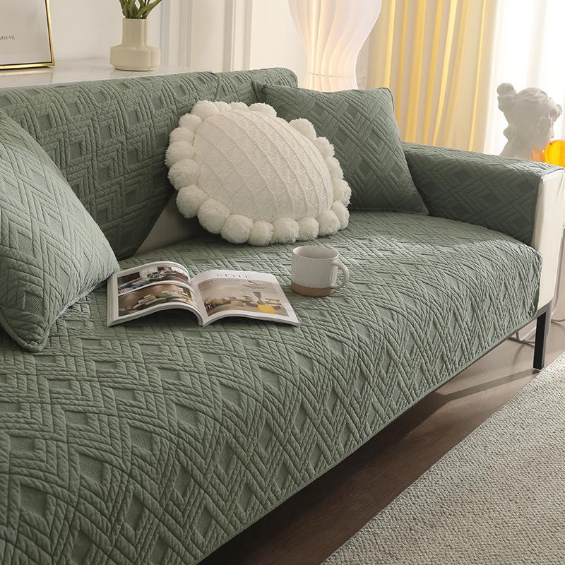 Foreign Trade New Nordic Simple Sofa Cushion Four Seasons Pure Cotton Non-Slip Seat Cushion Winter Sofa Cover Cover Towel Cover Cloth