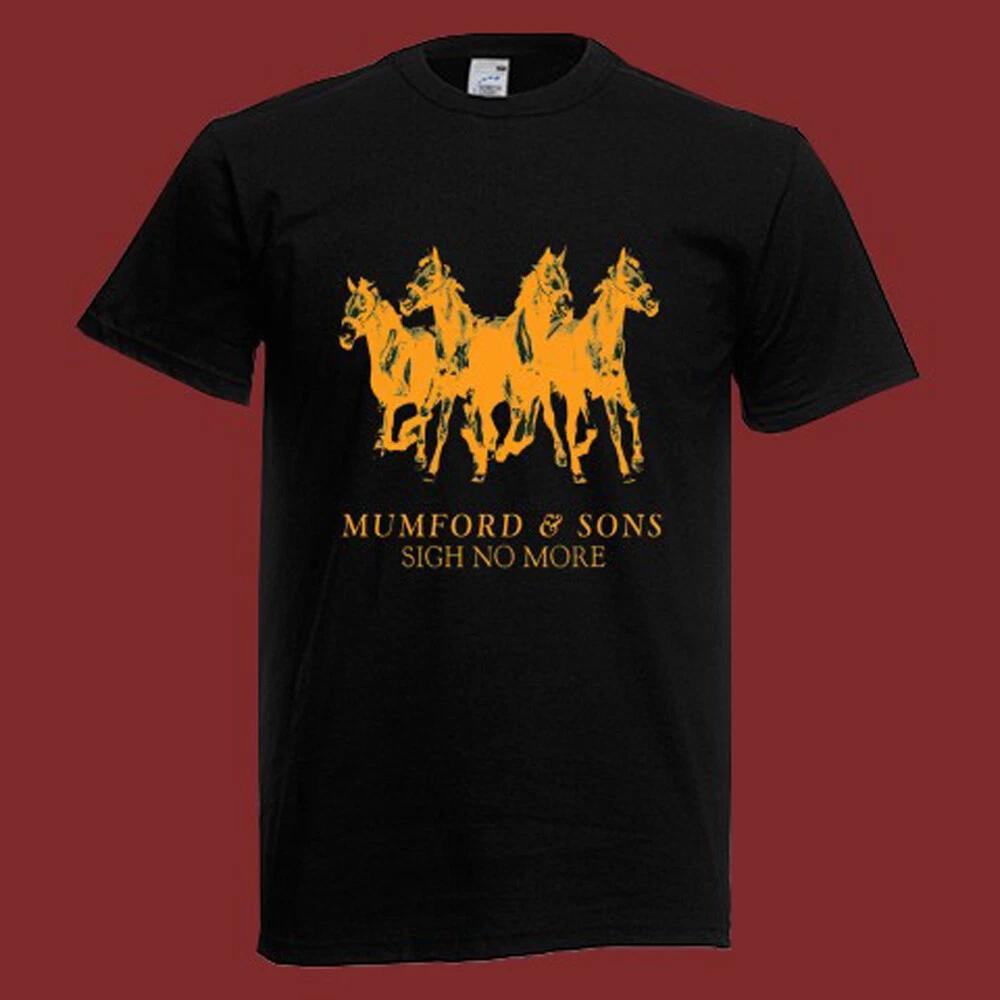 Mumford and Sons Sigh No More Horse Men s Black Size S-5XL L