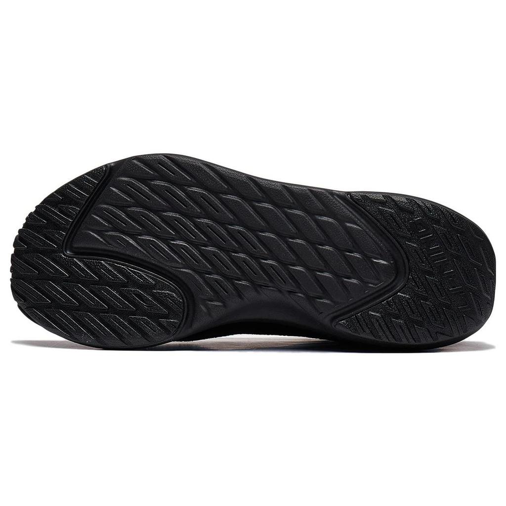 Li Ning Element Cushioning, Wear Resistant Low top Casual Shoes Unisex Black Silver AGLT179-4