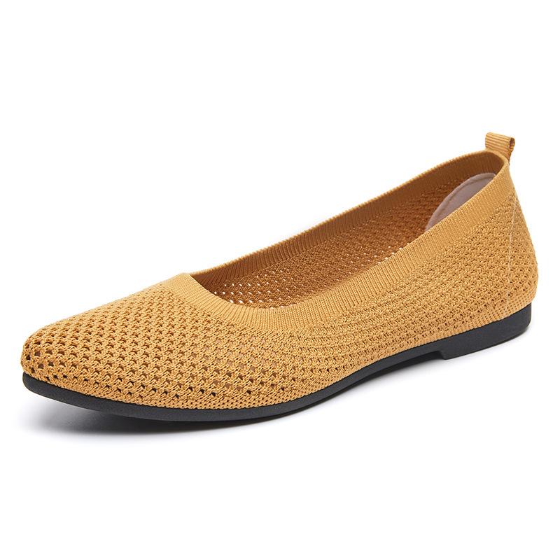 Women's Breathable Summer Flats: Slip-on Casual Shoes for Comfort