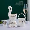 Bone China Luxury Dinnerware Sets Christmas Kitchen Gift Guests Porcelain Plates Set Wedding Party Dishes