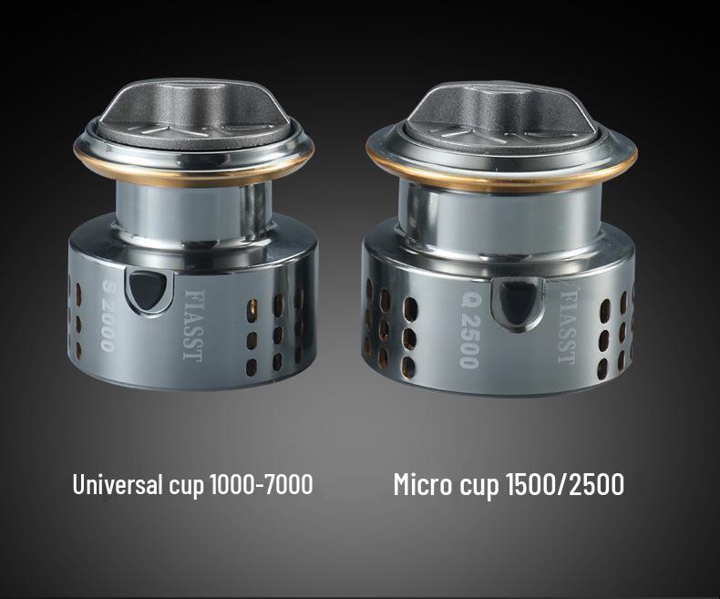 Compact Golf Spinning Reel with Metal Line Cup - Long Cast Genuine Micro Lure Fishing Reel for Casting and Rock Fishing Rods.