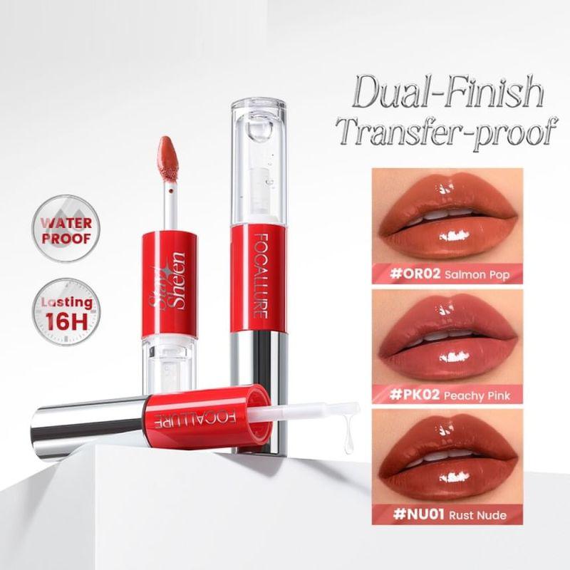 FOCALLURE - Stay Sheen 2 IN 1 liquid Lipstick - 2 Colors