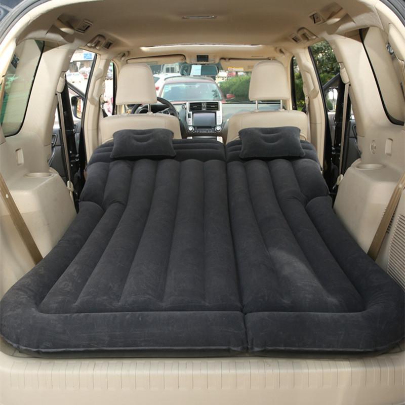 Car Inflatable Mattress Car Rear Seat Travel Bed SUV Car Bed Foldable Air Mattress Car Sleeping Artifact