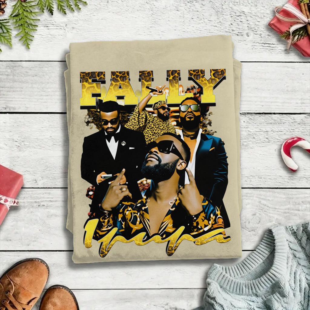 Unisex T-Shirts Fally Ipupa Mode Reine Baumwolle T-Shirts Kurzarm T-Shirts Rundhals Oberteile Bedruckt