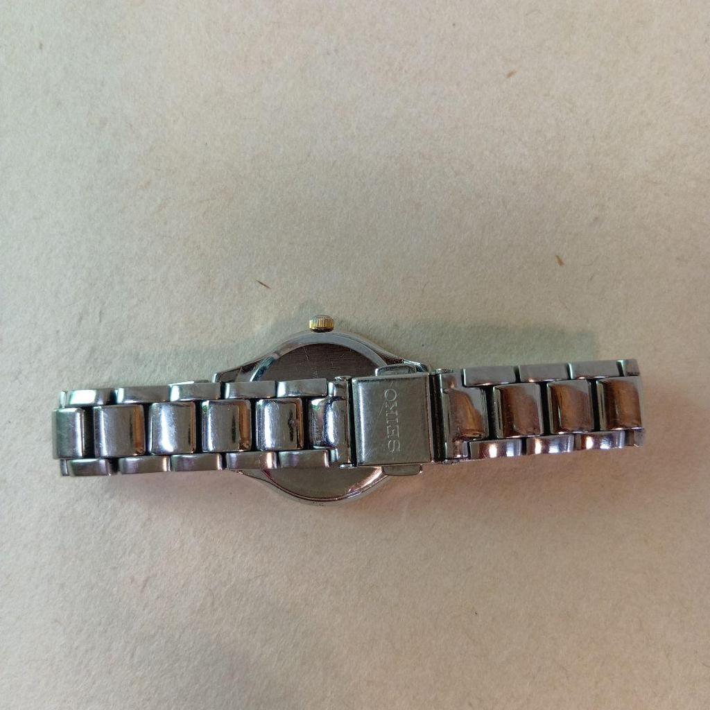 [USED] SEIKO SOLAR Wristwatch Silver Solar Watch Seiko Operation Confirmed