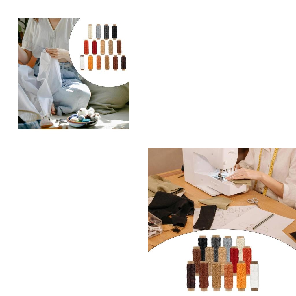 15 Colors Waxed Thread Hand Stitching Thread Leather Sewing Thread Leather Sewing Waxed Thread for Craft CN