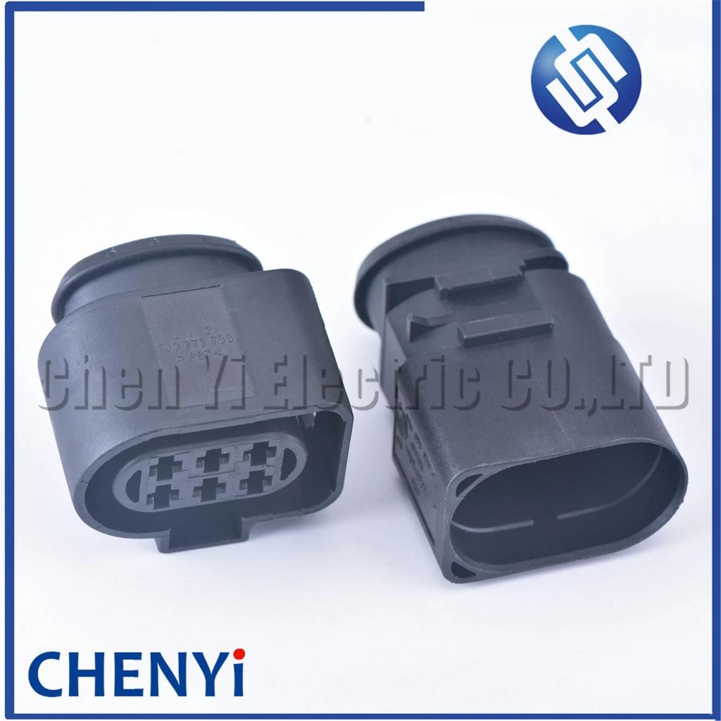 6 Pin 3.5mm Female or Male Auto Waterproof Harness Plug LSU 4.2 Oxygen Sensor Connector 1J0973833 1J0 973 733 1J0973733 Plug Connectors 4