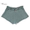 Women Swimming Trunks Sexy Beach Bikini Bottoms Handmade Hollow Crochet Knitted Swimming Shorts Beachwear
