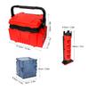 HEIYE Fishing Box, Travel Fishing Case with Bottle Holder and Rod Stand Tube